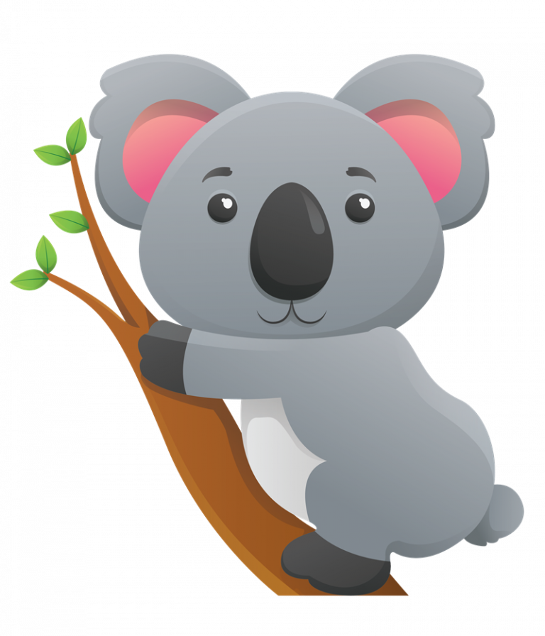 Cute Google Search Animals Bears Of All - Cute Koala Clipart (768x896), Png Download