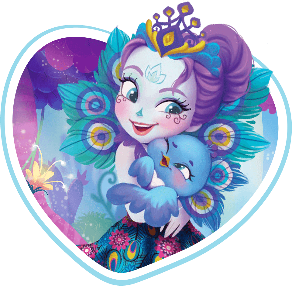 Patter Peacock - Enchantimals Nombres De Los Personajes (961x981), Png Download