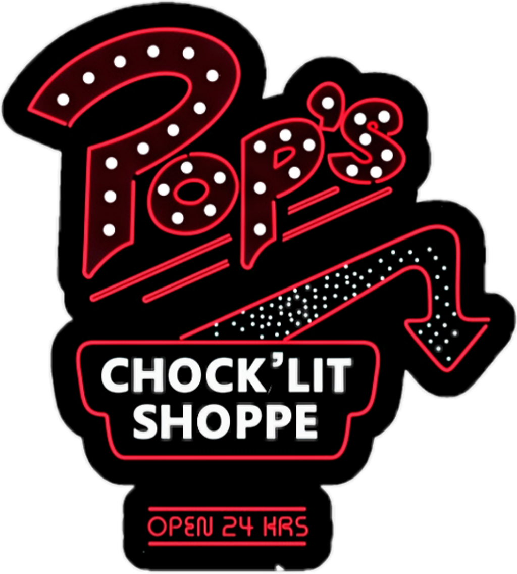 Riverdale Sticker - Pop's Chock Lit Shoppe (1024x1136), Png Download