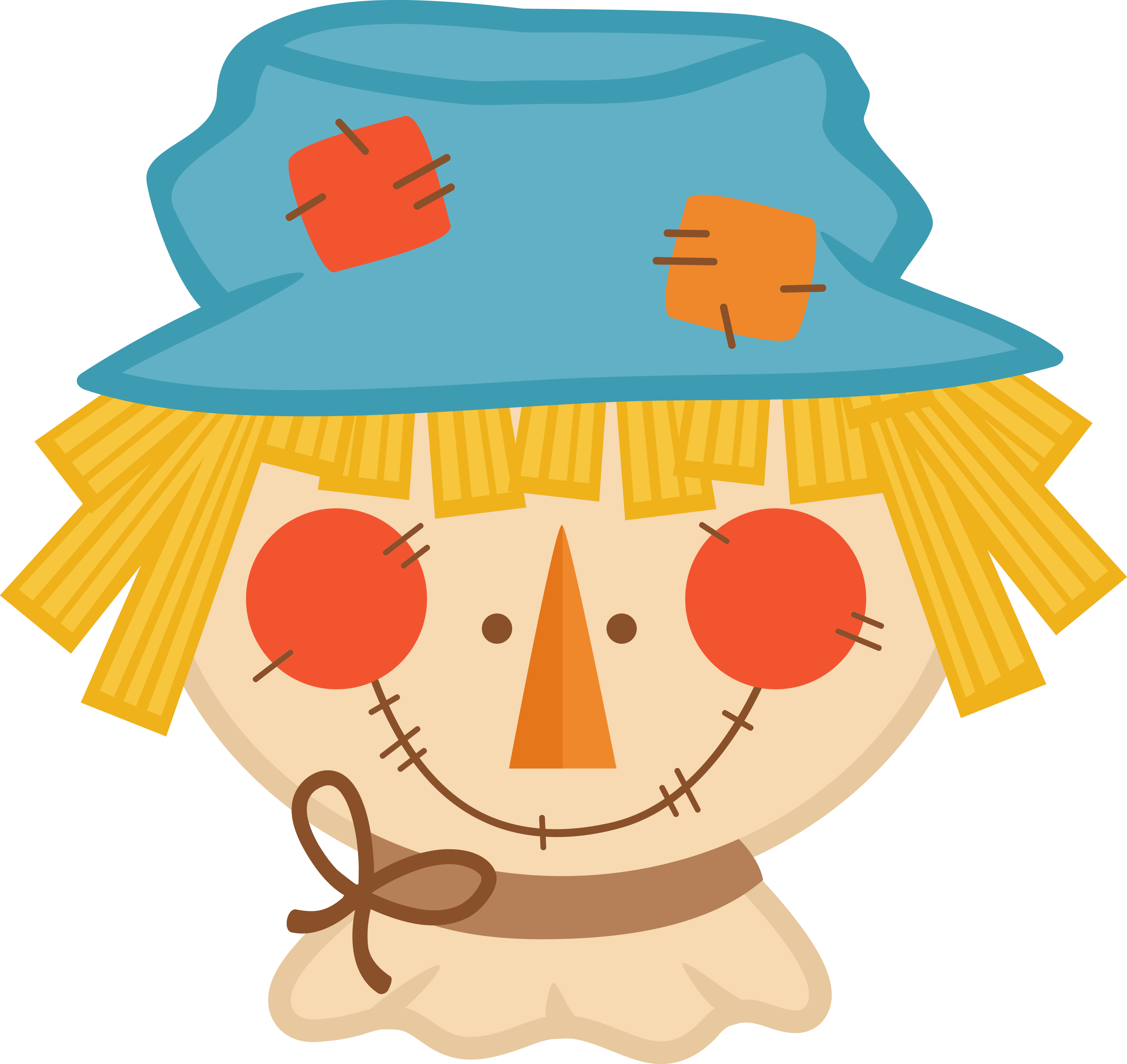 3497 X 3301 2 - Clipart Kate's Cuttables Scarecrows (3497x3301), Png Download