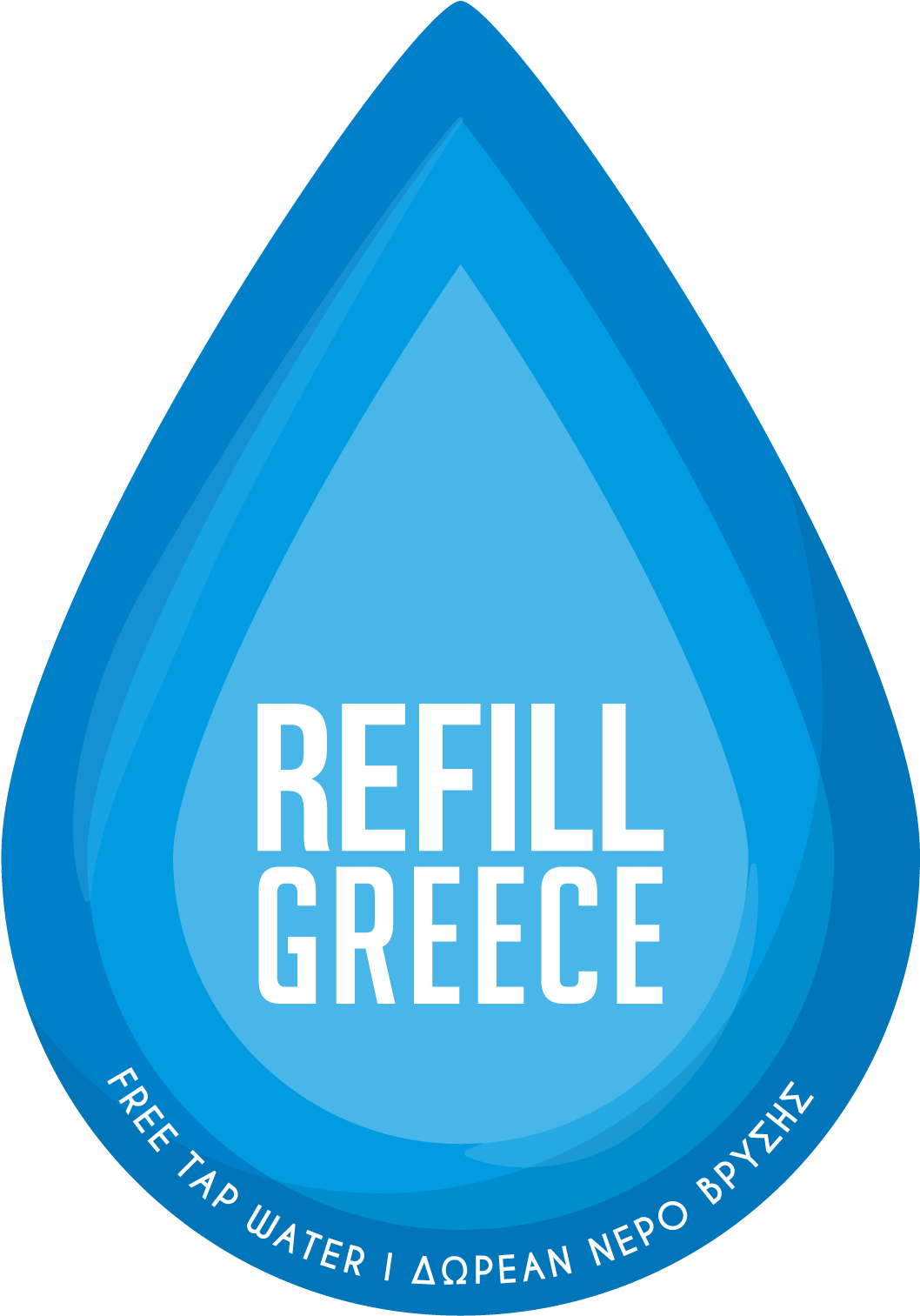 Naxos Refill Station Greece At Naxos On The Rocks Cyclades - Graphic Design (2560x2560), Png Download