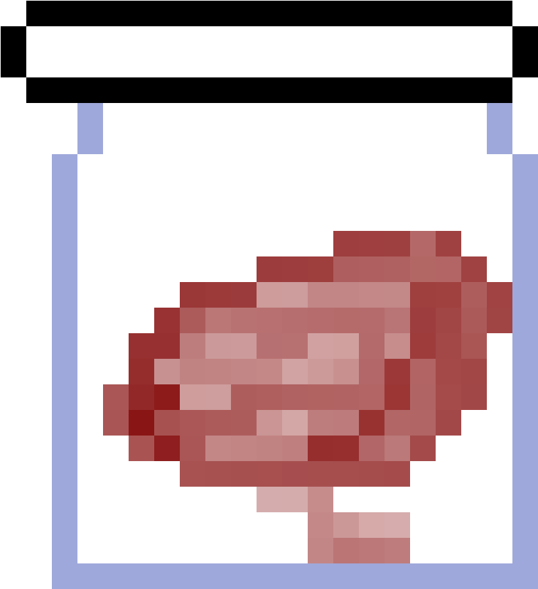 Brain In A Jar By Ilove-undertale - Pixel Art Pixel Shrimp (1184x1184), Png Download