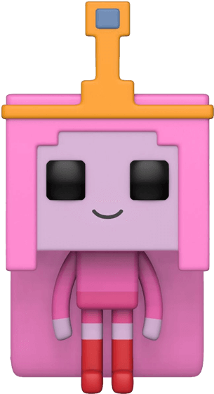 Funko Pop Adventure Time Minecraft S1 Princess Bubblegume - Adventure Time Minecraft Funko Pops (709x709), Png Download