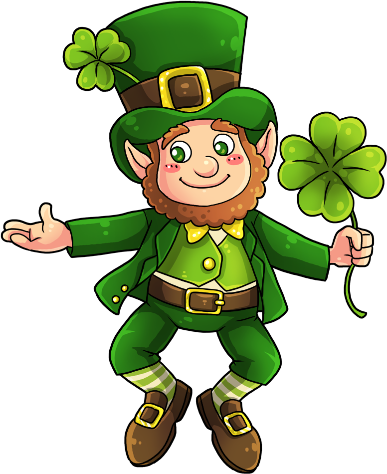 Content Leprechaun Christmas Eprechaun Pattern Free - St Patricks Day Leprechaun Clipart (904x982), Png Download