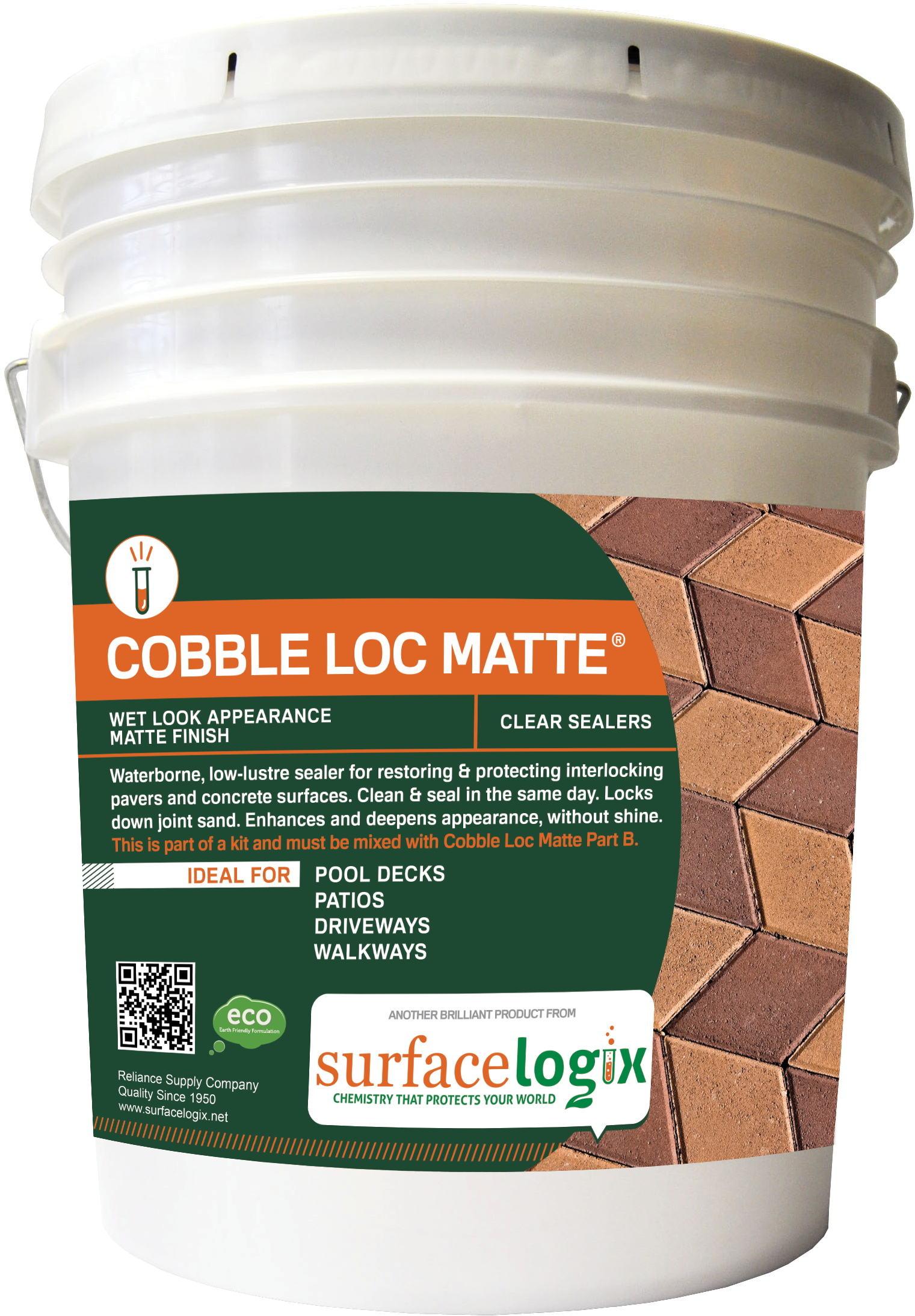 Cobble Loc Matte Is The Newest Water Based, Low Sheen - Cobble Loc Sealer Price (1950x2700), Png Download