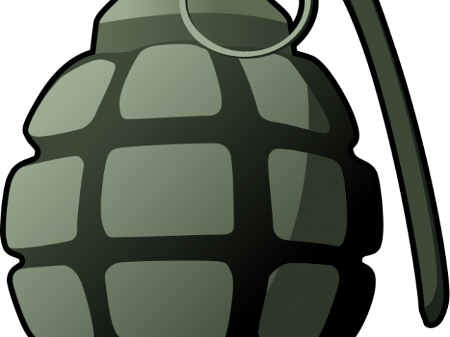 Bomb Clipart Hand - Grenade Bomb Clipart (640x480), Png Download