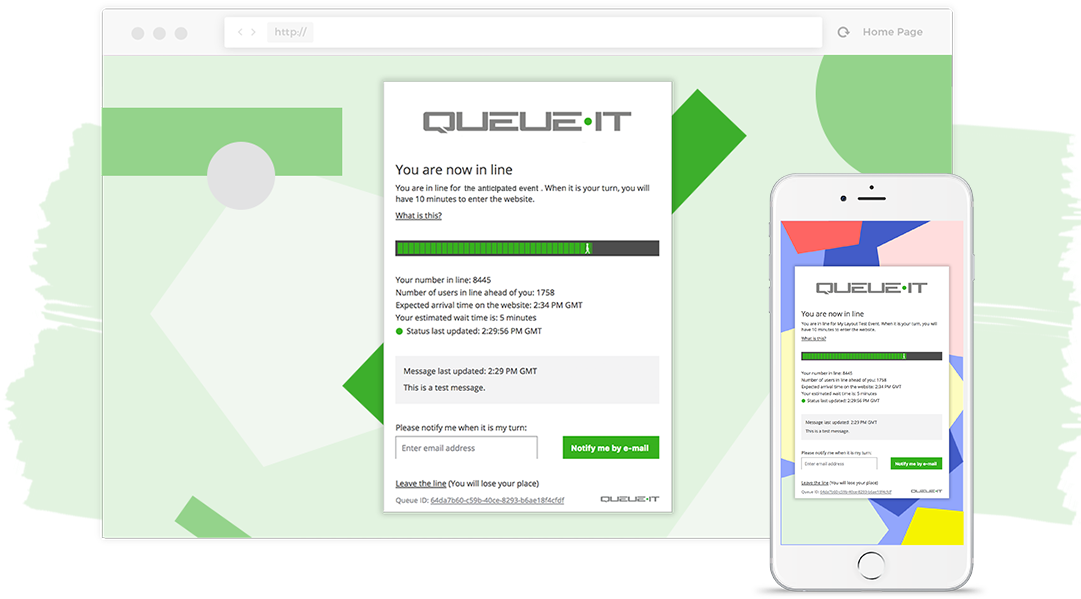 Queue-it Virtual Waiting Room Prevents Website Crashes - Virtual Waiting Line (1080x618), Png Download