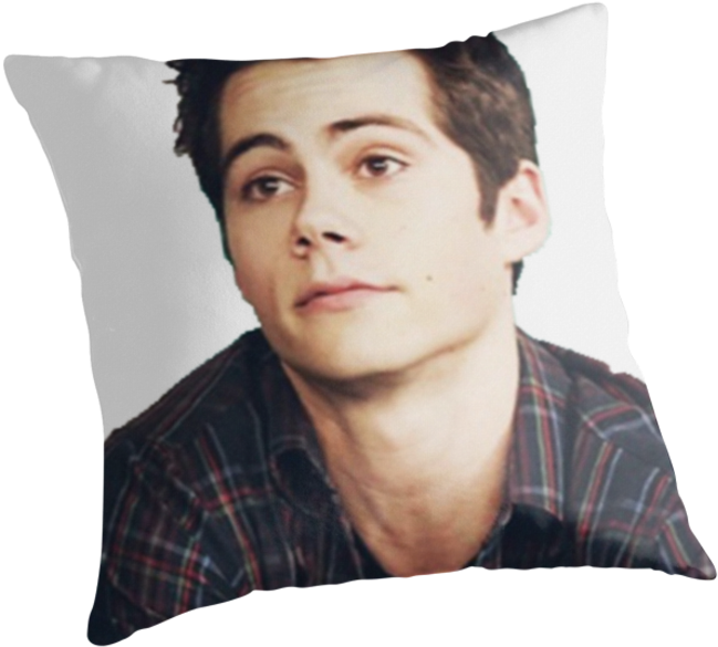"dylan 'brien Puppy" Throw Pillows Itsaisha - Dylan O'brien (875x875), Png Download