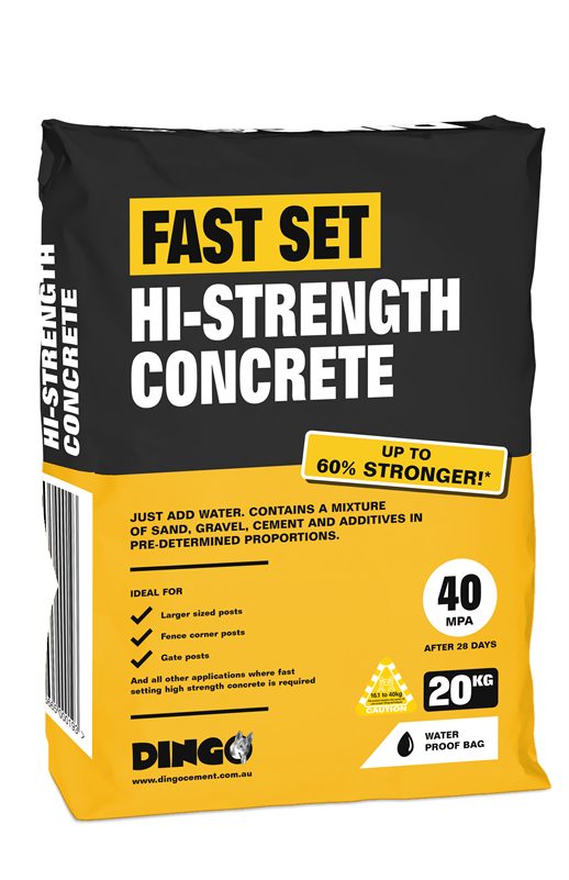 Dingo 20kg Fast Set Hi Strength Concrete - Paper Product (800x800), Png Download
