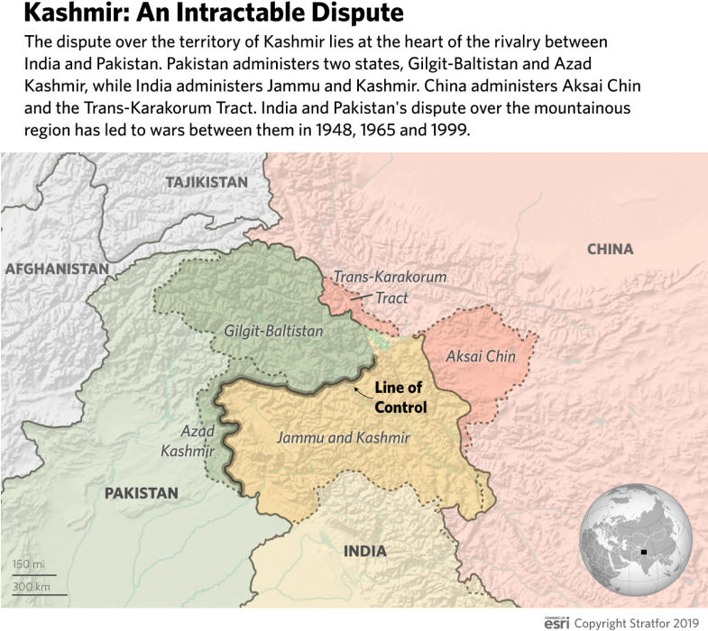 In 1989, The Question Of Indian Administered Kashmir's - Atlas (784x714), Png Download