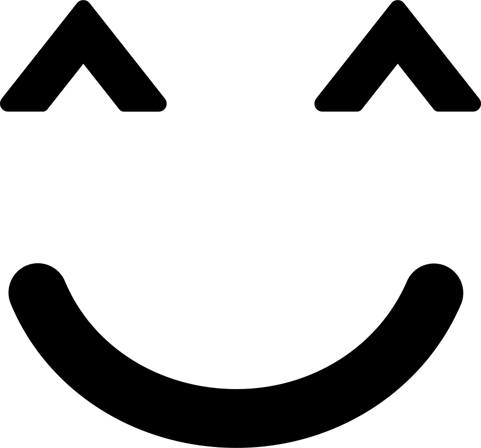 Png File - Smile Icon Closed Eyes (980x912), Png Download