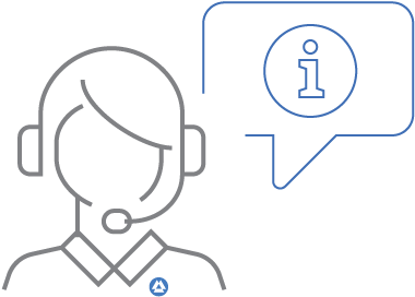 Icon Of Line-art Showing A Woman Wearing A Headset - Customer Service (433x289), Png Download