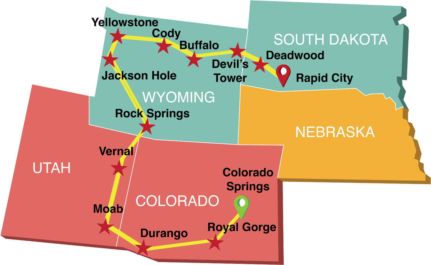 Explore The Western Region In The Most Captivating - Diagram (1500x991), Png Download