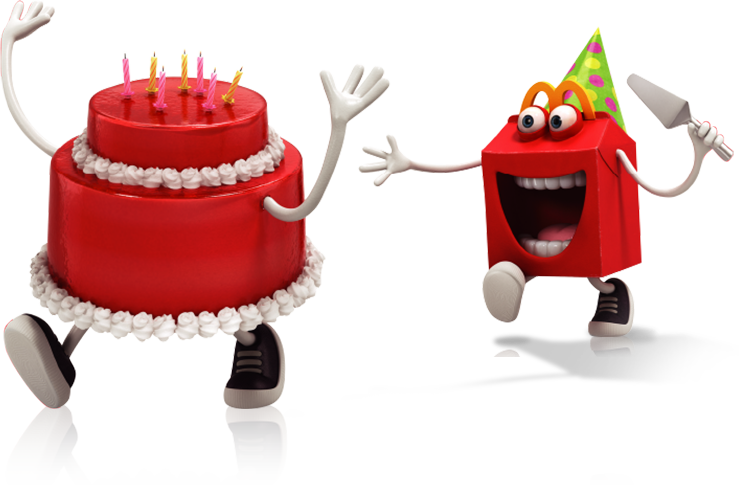 Te Prometemos El Mejor Servicio De Cumpleaños, Para - Happy Mcdonalds (739x485), Png Download