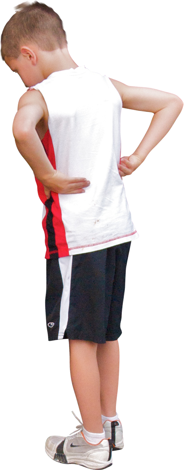 Kid Looking Down - Kid Looking Down Png (629x1608), Png Download