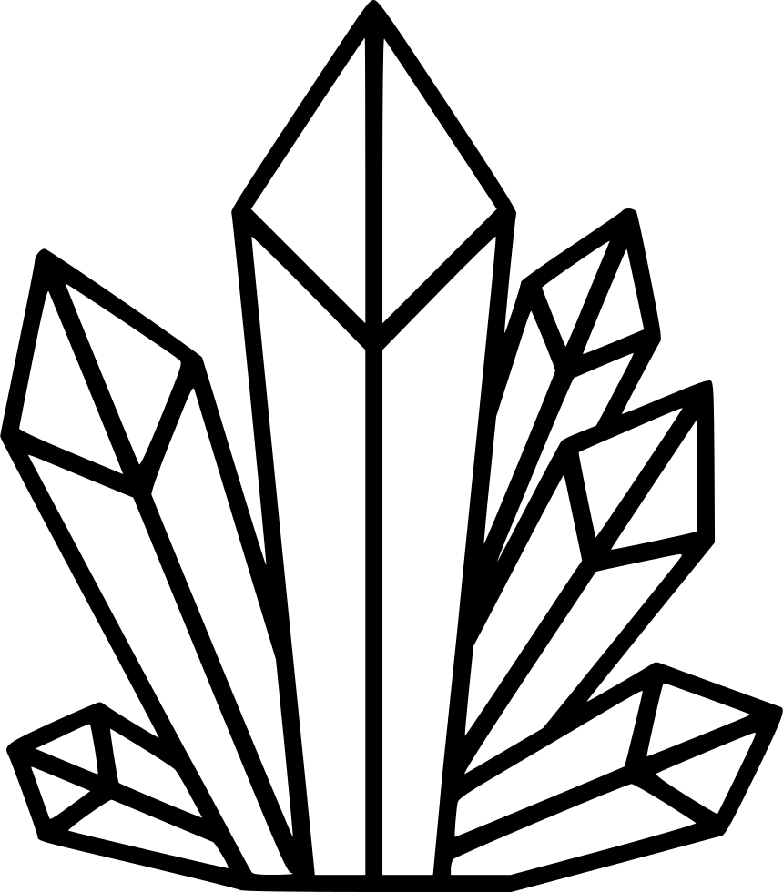 Crystals Comments - Crystals Svg (860x980), Png Download