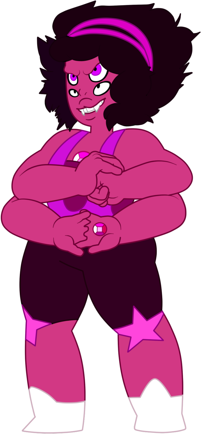 Damnmillionaire Th Fusion Rhodolite - Steven Universe Amethyst And Ruby Fusion (1280x1707), Png Download