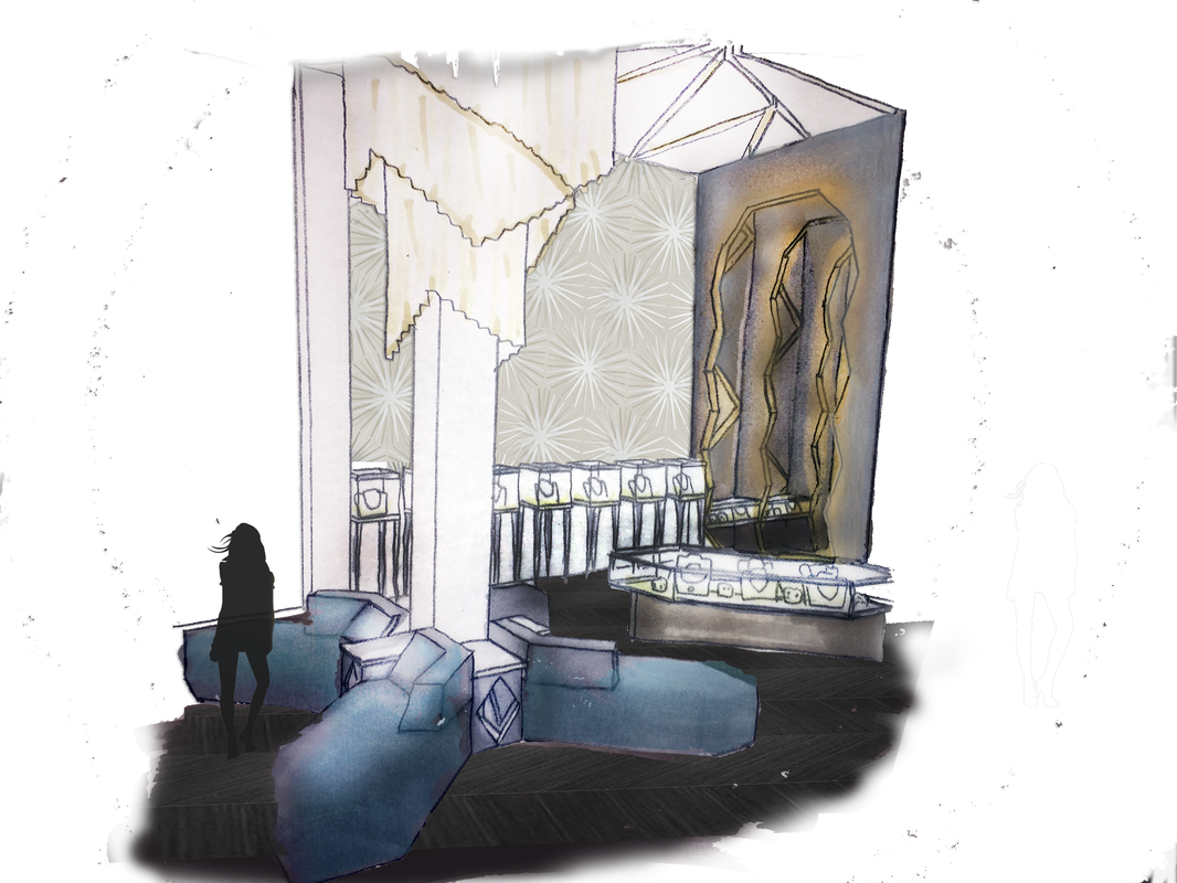 The Finishes In The Design Also Reflect The Concept - Painting (1066x800), Png Download