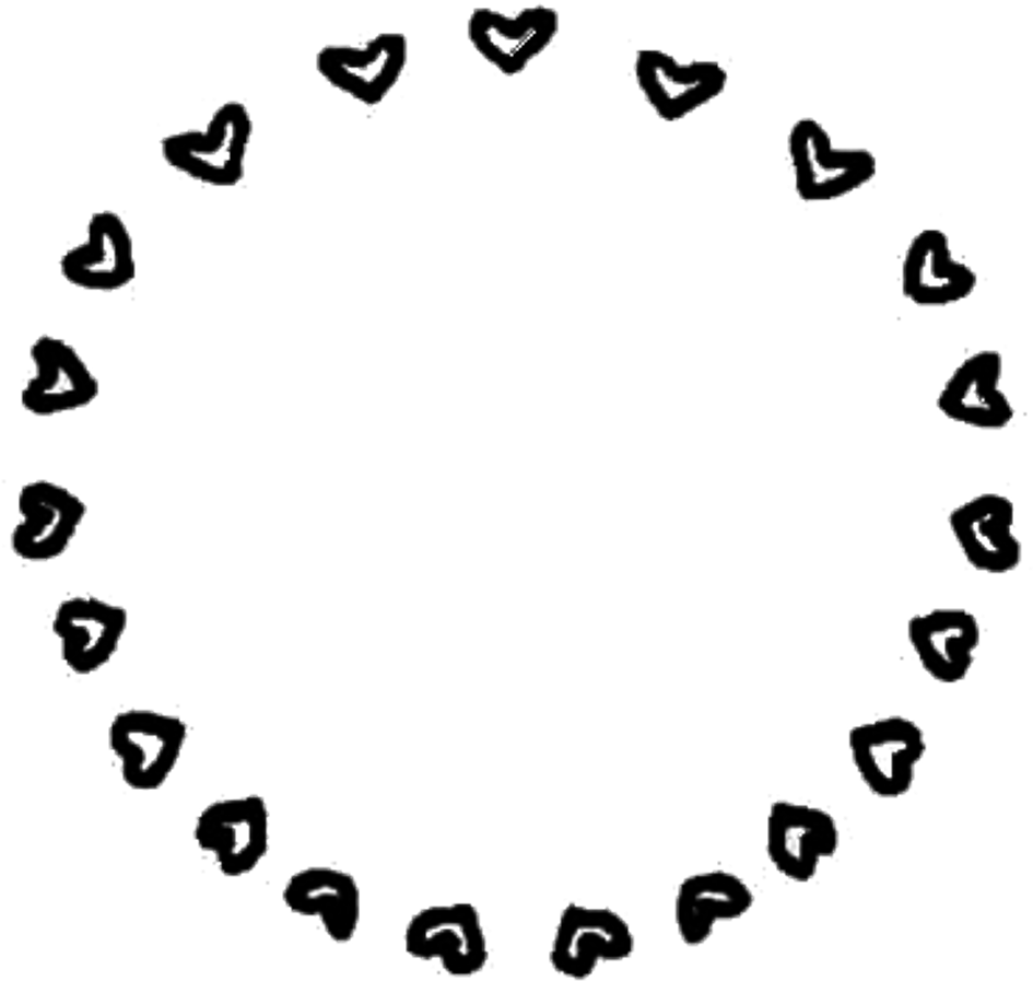 Circulo Png Fanpage Blanco Negro Stikers - Overlays Transparent We Heart (1024x1024), Png Download