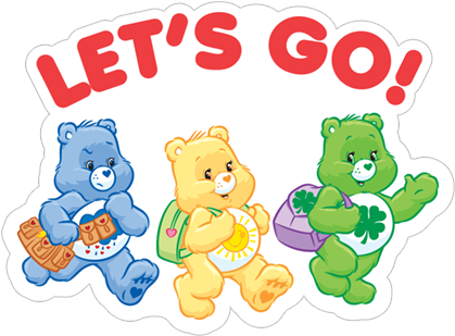 Viber Sticker «care Bears» - Care Backpacks By Tv's Toy Box - Care Bears Funshine (490x317), Png Download