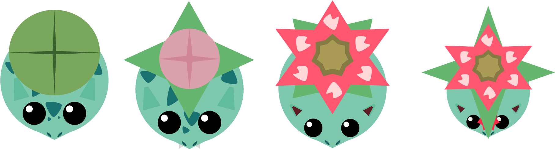 Artisticbulbasaur - Bulbasaur In Mope Io (2000x500), Png Download