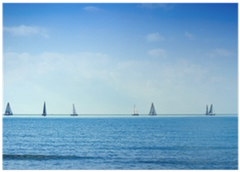 Sailing Boat Yacht Regatta Race On Sea Or Ocean Water - Sea (400x400), Png Download