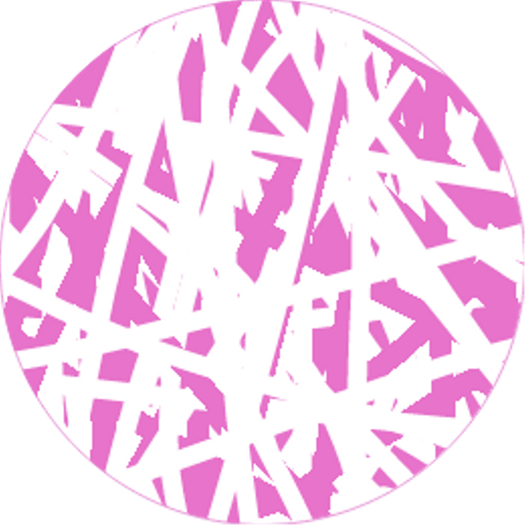 Pink White Rosa Blanco Circulos Circulo Garabato Garaba - Circle (1024x1024), Png Download