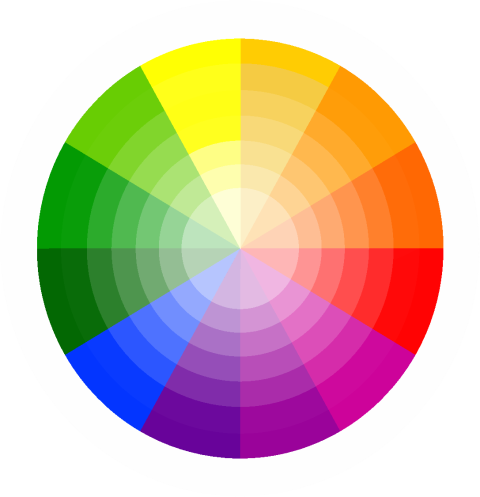 Círculo Cromático Matizado Por - Roda Das Cores Png (480x497), Png Download