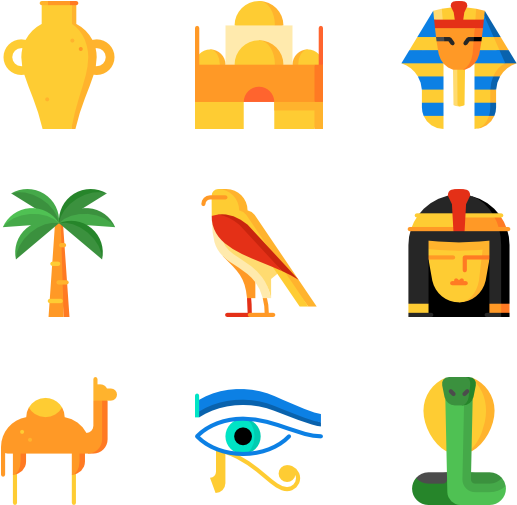 Egypt And Egyptians - Egyptian Icon (600x564), Png Download