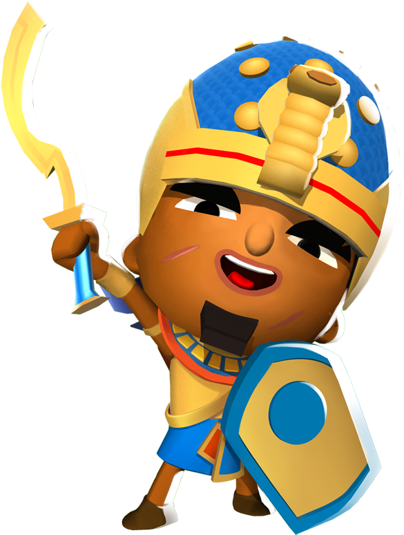 Egyptian 4 - Ram The Egyptian Warrior (864x993), Png Download
