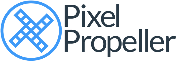 Pixel Propeller - Circle (640x256), Png Download