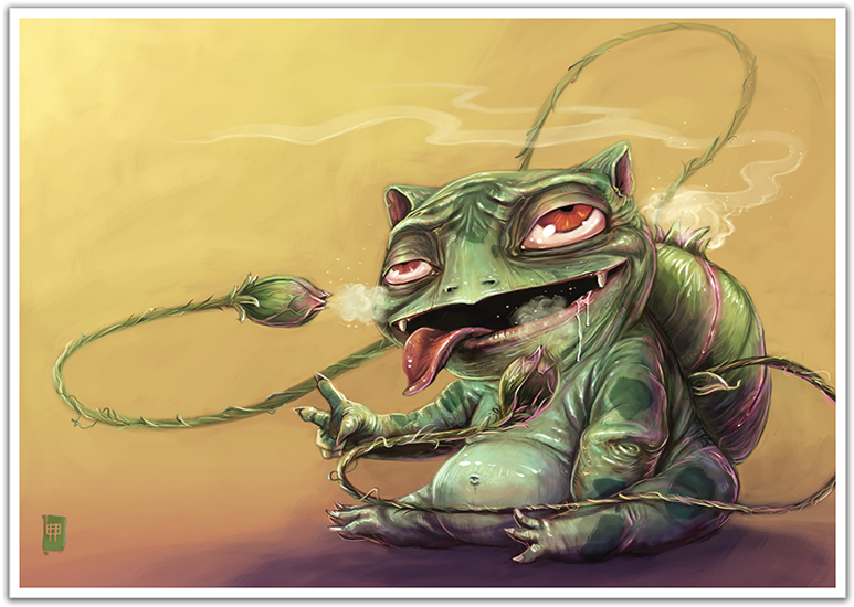 Image Of Bulbasaur - Printing (842x595), Png Download