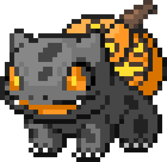 Artmade A Sprite Edit Based On The Recent Bulbasaur - 初音 ミク ドット 絵 (560x544), Png Download