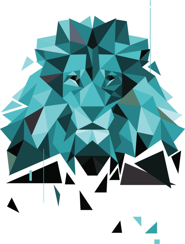 Png Free Lion By Chabriv On Deviantart - Polygonal Lion (779x1026), Png Download
