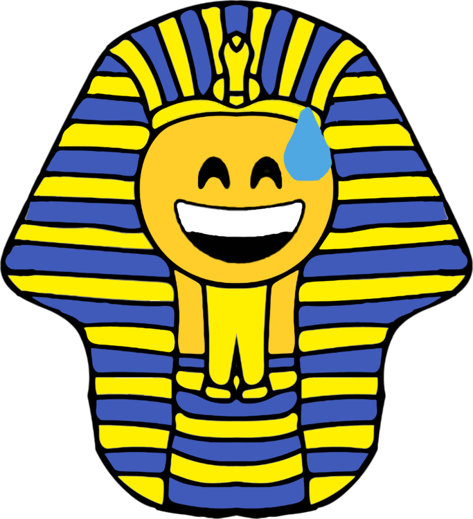 Ancient Egypt Egyptian Pyramids Smiley Pharaoh Emoticon - Pharaoh Clipart (683x750), Png Download