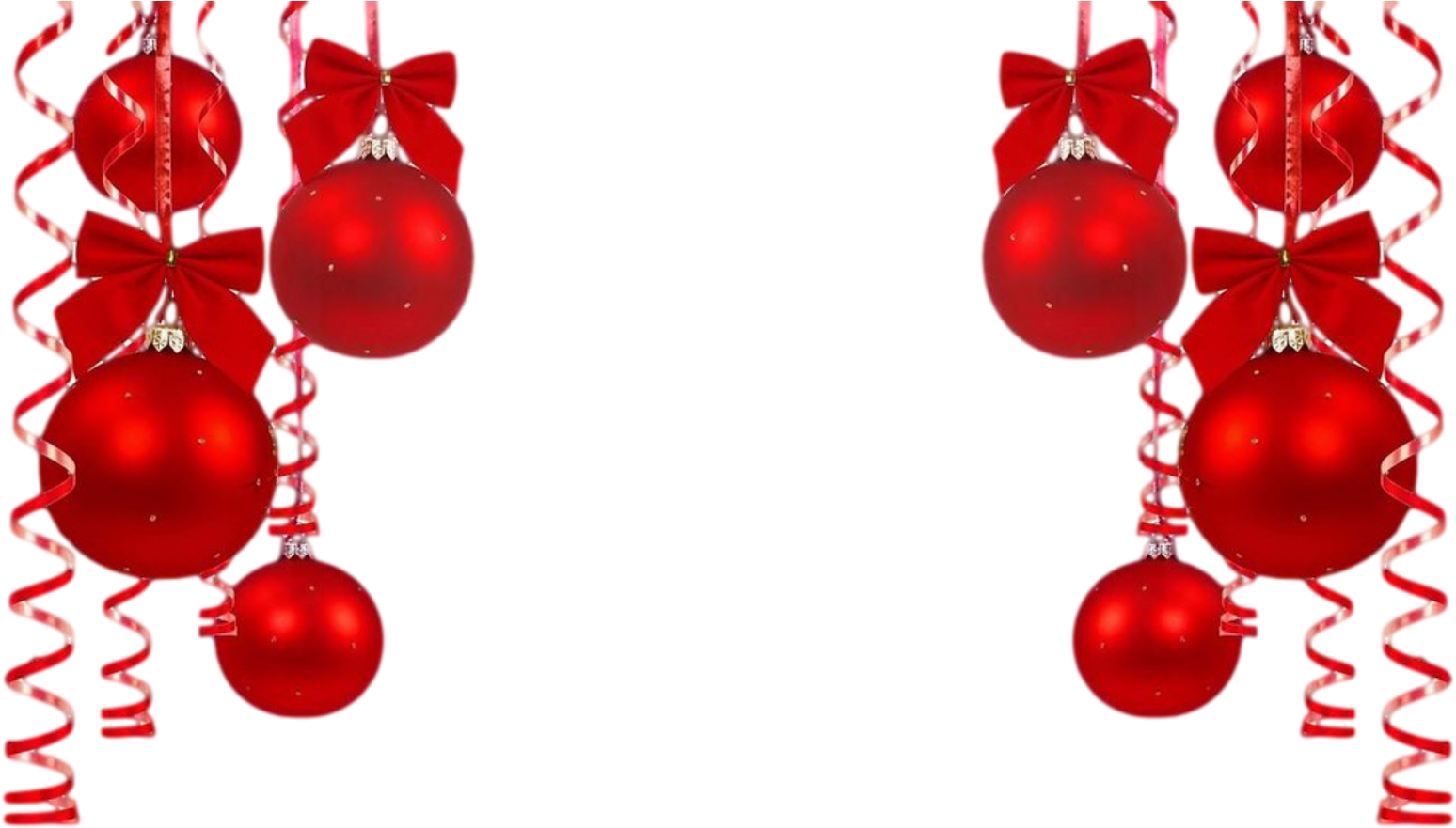 Bolas Vermelhas2 1 - Christmas Ball No Background (1600x900), Png Download