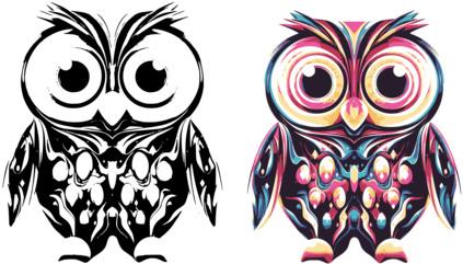 Little Owl Short-eared Owl Decorative Arts - Imagen De Buho Png (481x340), Png Download