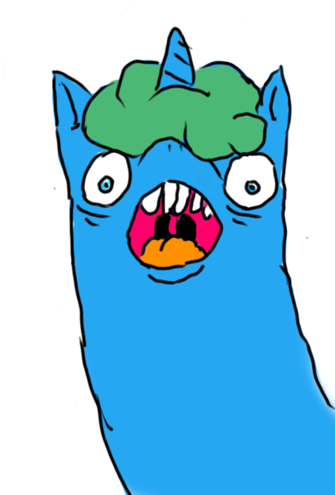 Greengraphite, Blue Coat, Blue Eyes, Green Mane, In (480x800), Png Download