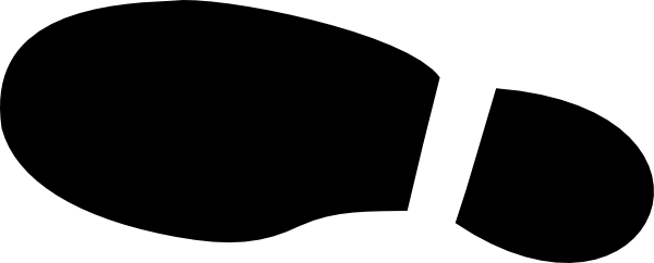 Shoe Print Png - Shoe Footprint Png (600x242), Png Download