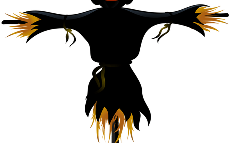 Scary Face Clip Art - Halloween Clipart Transparent (800x491), Png Download