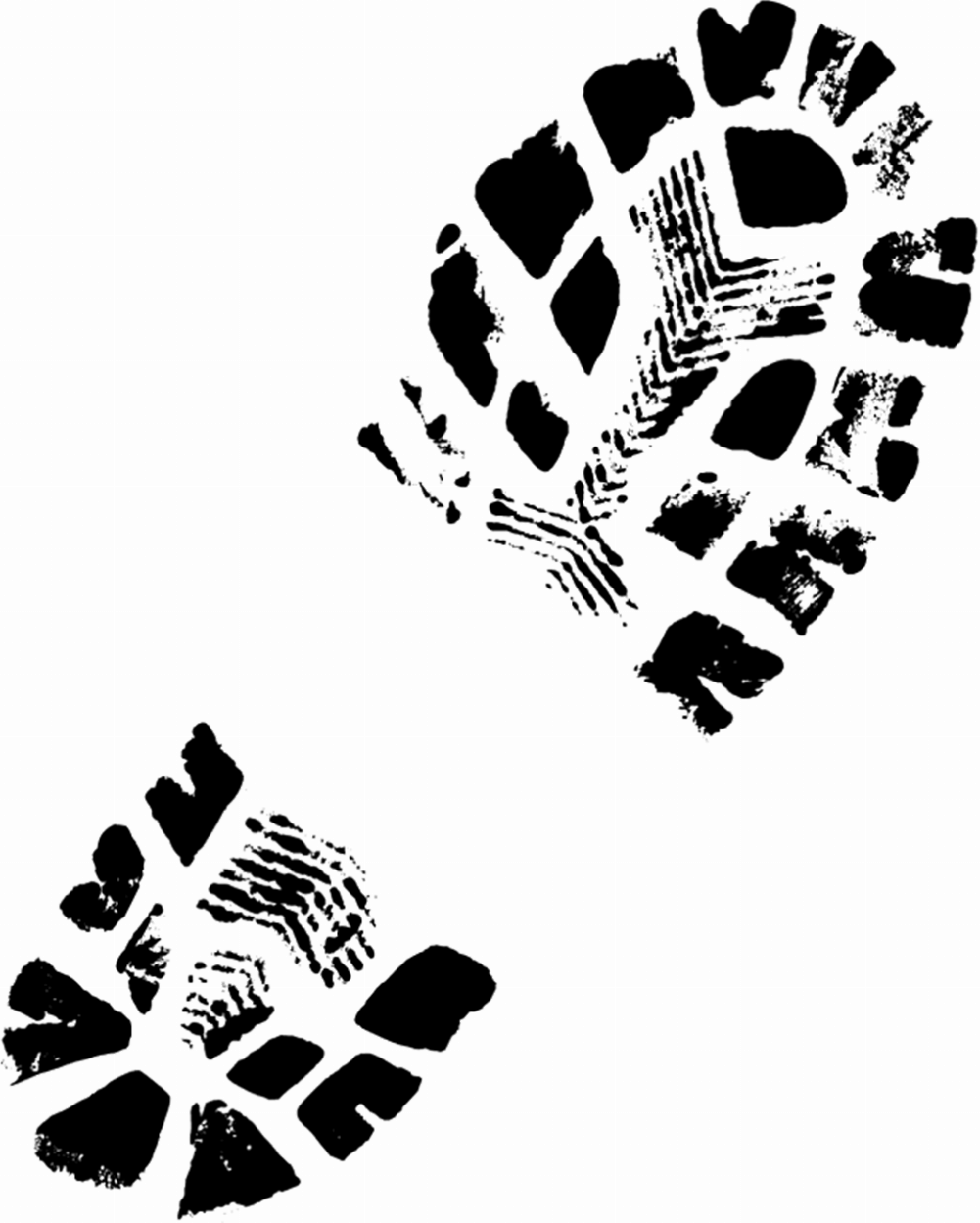 Clip Royalty Free Stock Army Print - Hiking Boot Print Png (1001x1249), Png Download