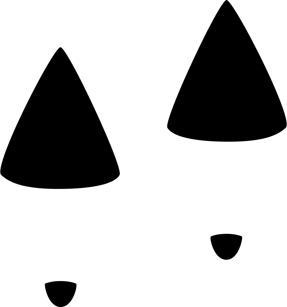 Female Shoe Prints - Stiletto Footprint (914x980), Png Download