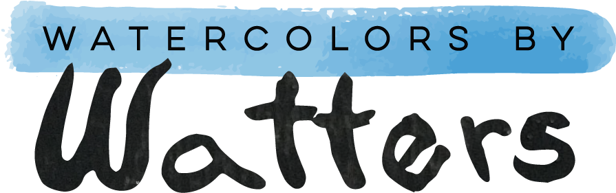 Watercolors By Watters Watercolors - Cross (900x300), Png Download