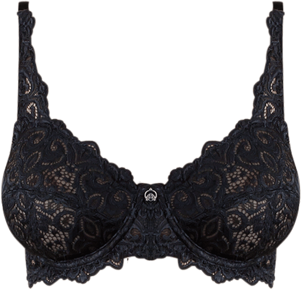 Lace Bra Black Braa04 1002black - Lace Bra Png (968x896), Png Download