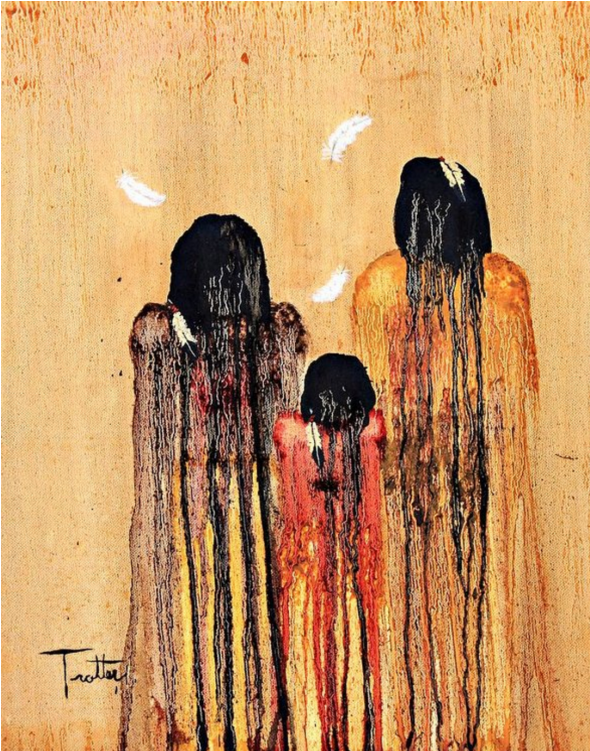 Native American Paintings (750x750), Png Download