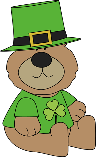 Saint Patrick's Day Bear Clip Art - St Patrick's Day Bear (307x500), Png Download