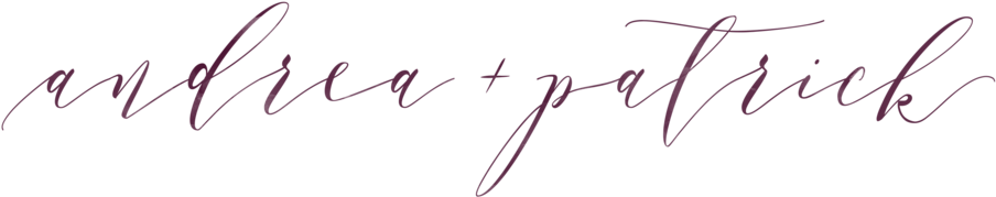 Andrea And Patrick - Calligraphy (1000x269), Png Download