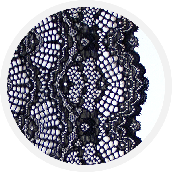 Black Lace Trim Jett - Painting (600x600), Png Download