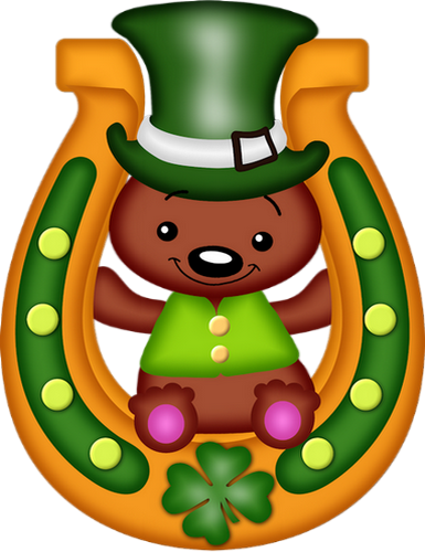 Ours St Patrick Png, 17 Mars ♧ St - Saint Patrick (385x500), Png Download