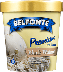 Black Walnut - Belfonte Ice Cream (490x300), Png Download